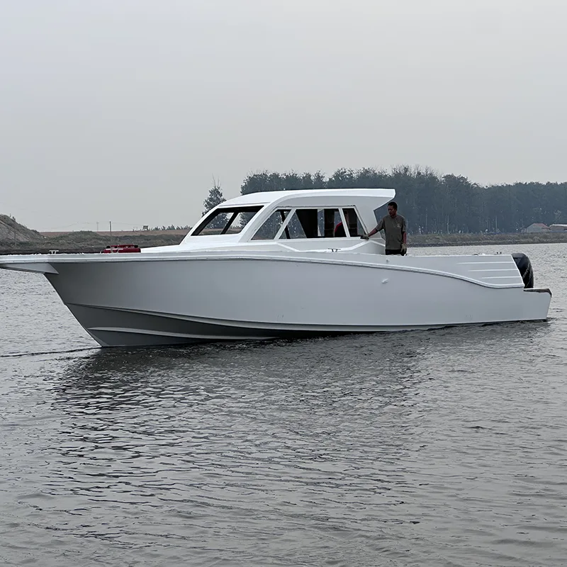 12,8m de barco de pesca esportiva de fibra de vidro