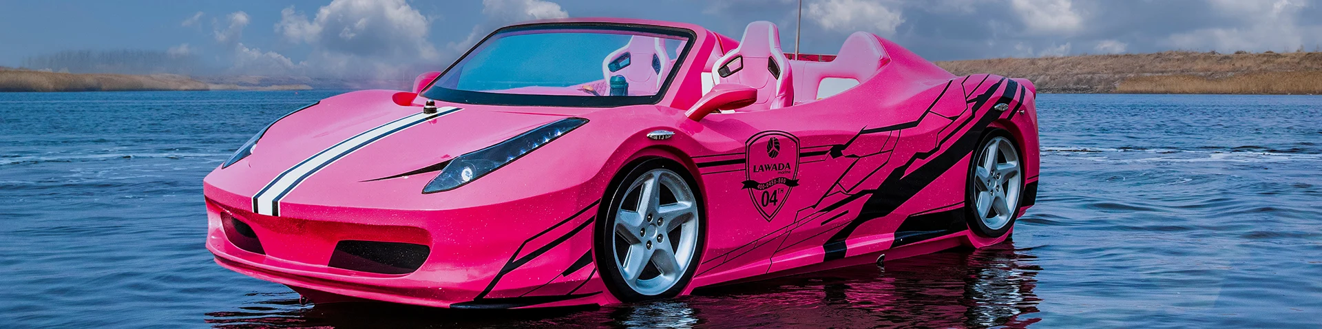 Carros esportivos aquáticos