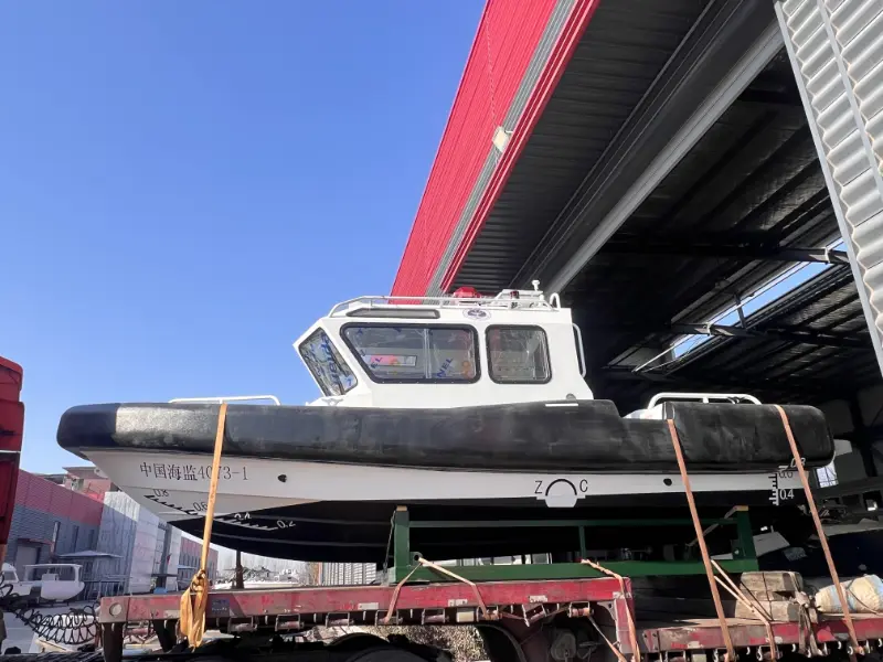 Lawada® Yacht entregou com sucesso um barco de patrulha policial de alumínio de 7,8 m