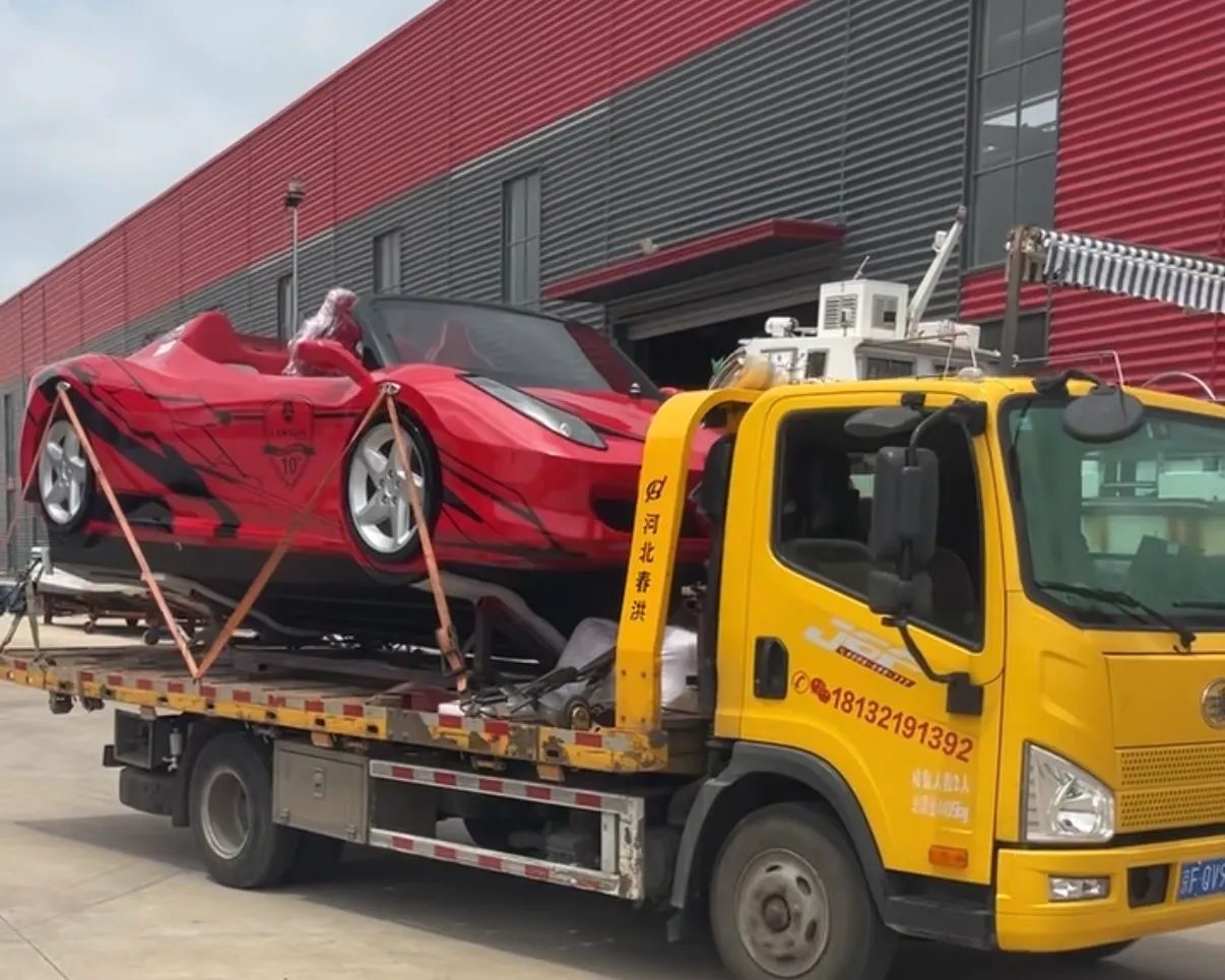 Carro esportivo aquático de fibra de vidro personalizado LAWADA® concluído e entregue